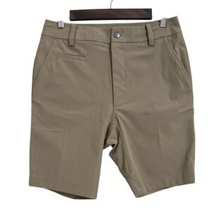 New Lululemon Athletica Men's City Limit Khaki Shorts 30 Waist Preppy Casual